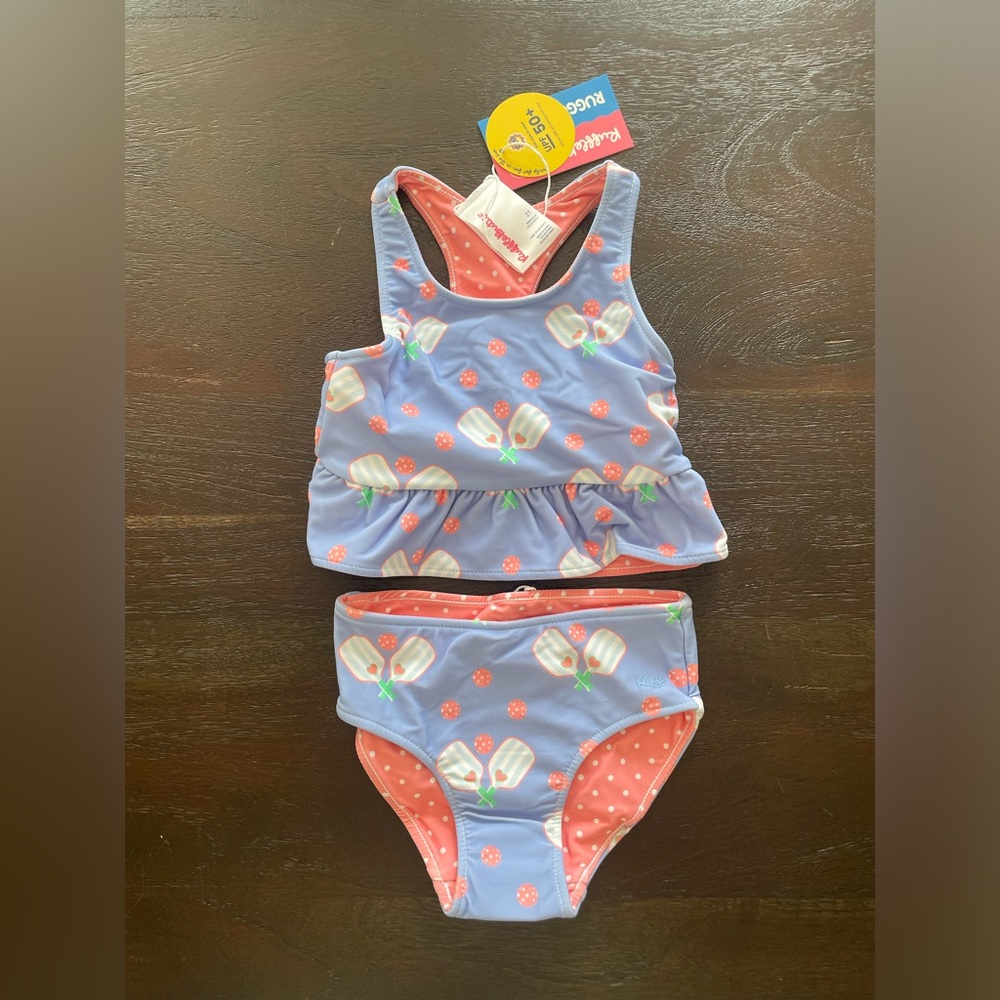 NEW RuffleButts Reversible Swimsuit - size 2T